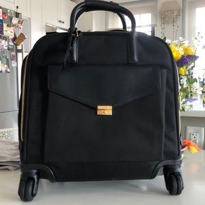 Tumi Carry On Leather Pocket / Gold Hardware